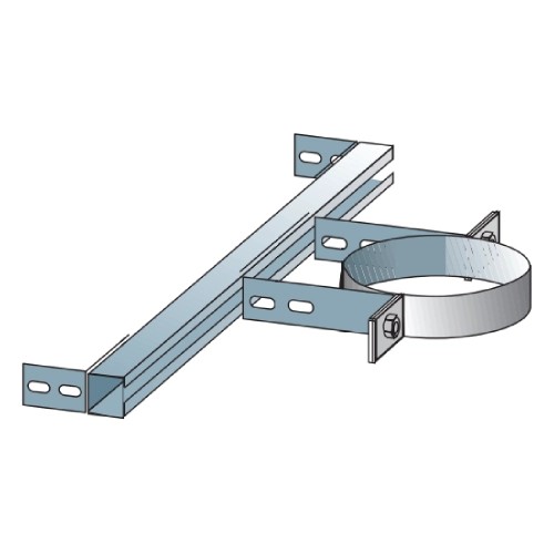 Sparrenhalter statisch (bis 3 m freie Auskragung) - doppelwandig - Raab DW 25 Optilife