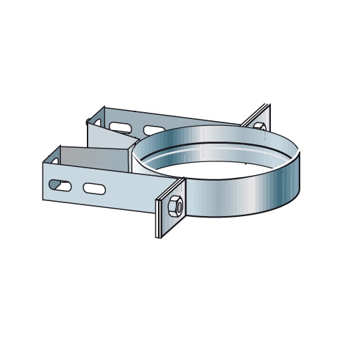 Wandbefestigung statisch 60 mm Abstand - doppelwandig - Raab DW-Systeme