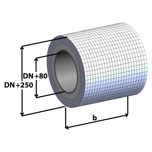 Vorschau: Wand-, Decken-, Dachdurchführung 1000 mm - Tecnovis LUX-ECO