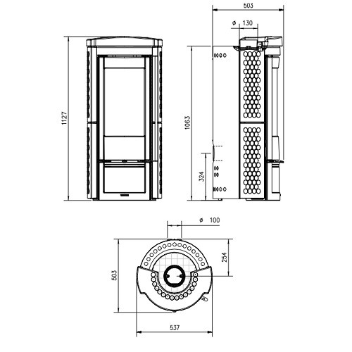 Vorschau: Kaminofen La Nordica Liù 7,5 kW