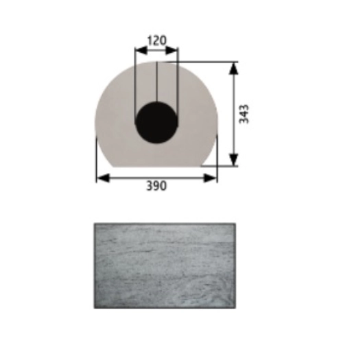 Kaminzubehör Novaline - Topplatte für Picco XT