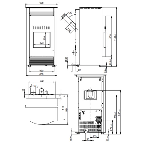 Vorschau: Pelletofen Wodtke Topline New Motion air+ 8 kW