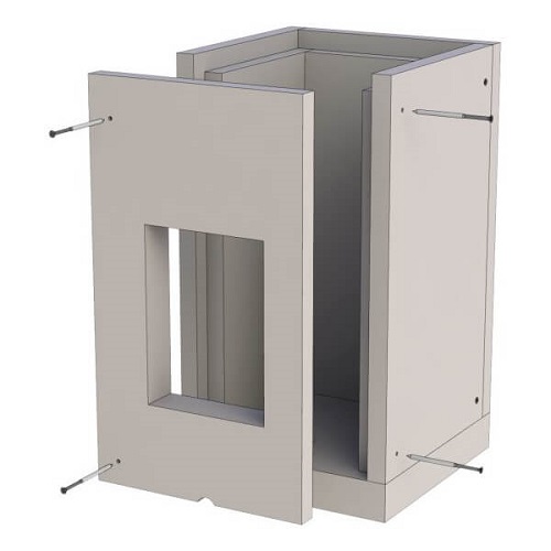 Leichtbaukamin - Grundelement 500 mm - Tecnovis TEC-LS-A