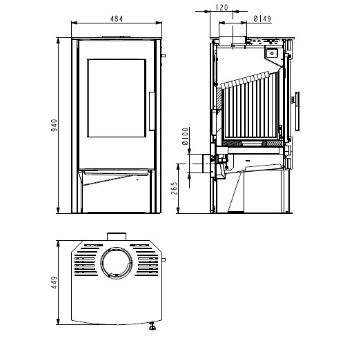 Vorschau: Kaminofen Haas und Sohn ROSENHEIM easy 6 kW