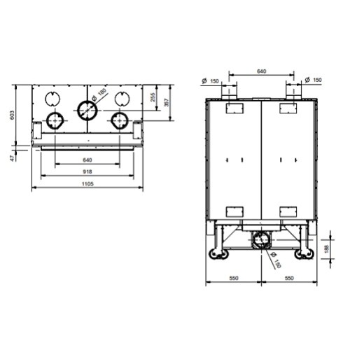 Vorschau: Kamineinsatz La Nordica Monoblocco 90PA 2.0 │13,2 kW