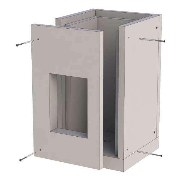 Leichtbaukamin - Basiselement 500 mm - Tecnovis TEC-LS-A